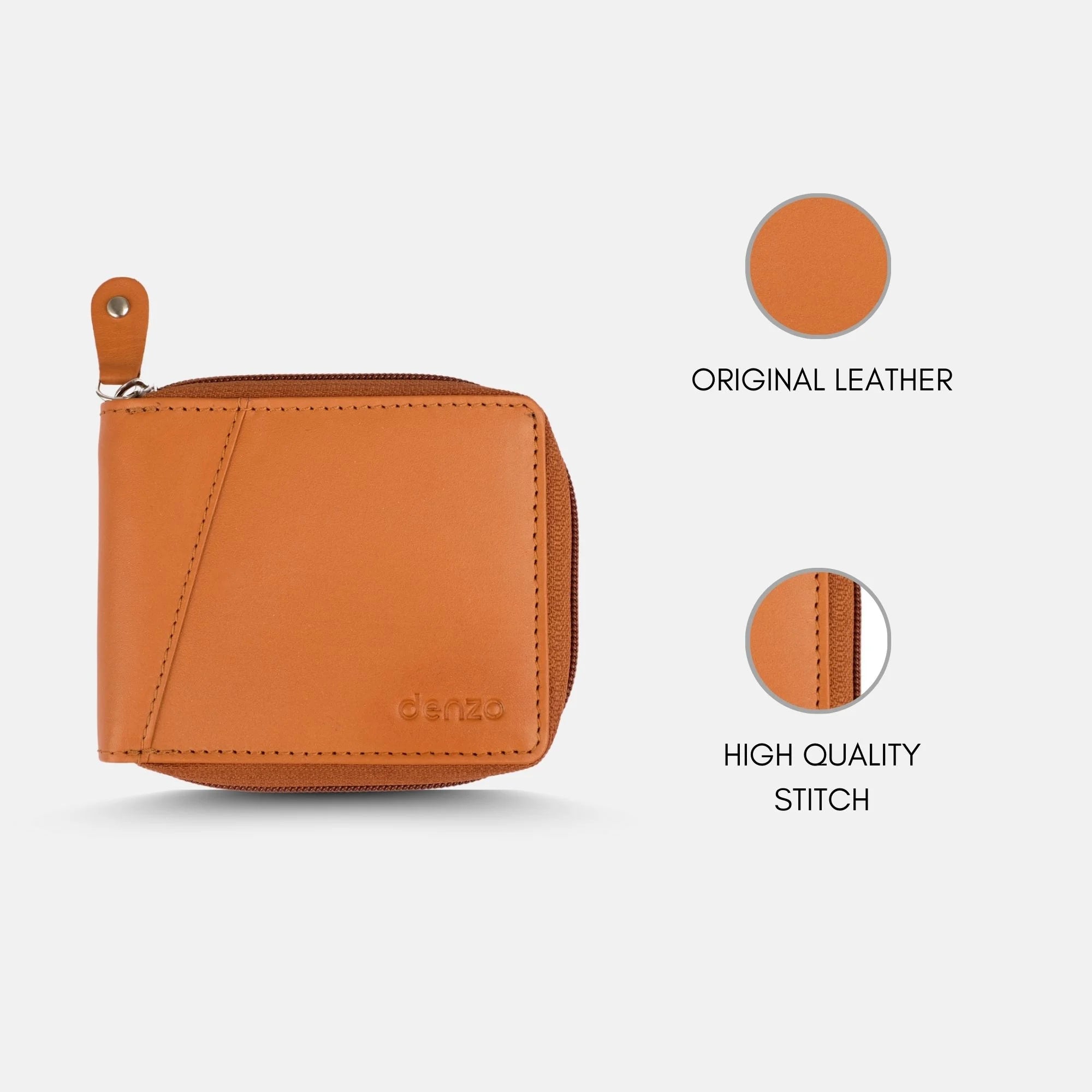 Secure Zip Wallet Tan