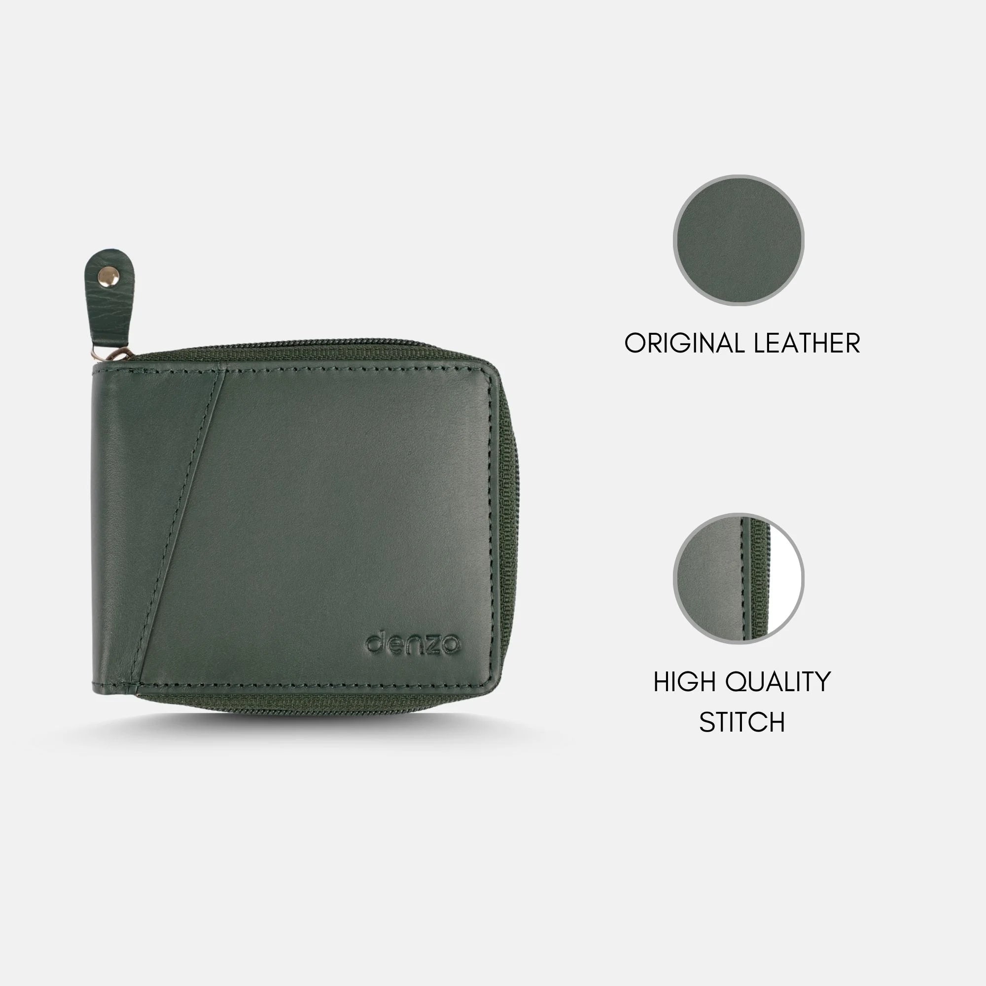 Secure Zip Wallet Green