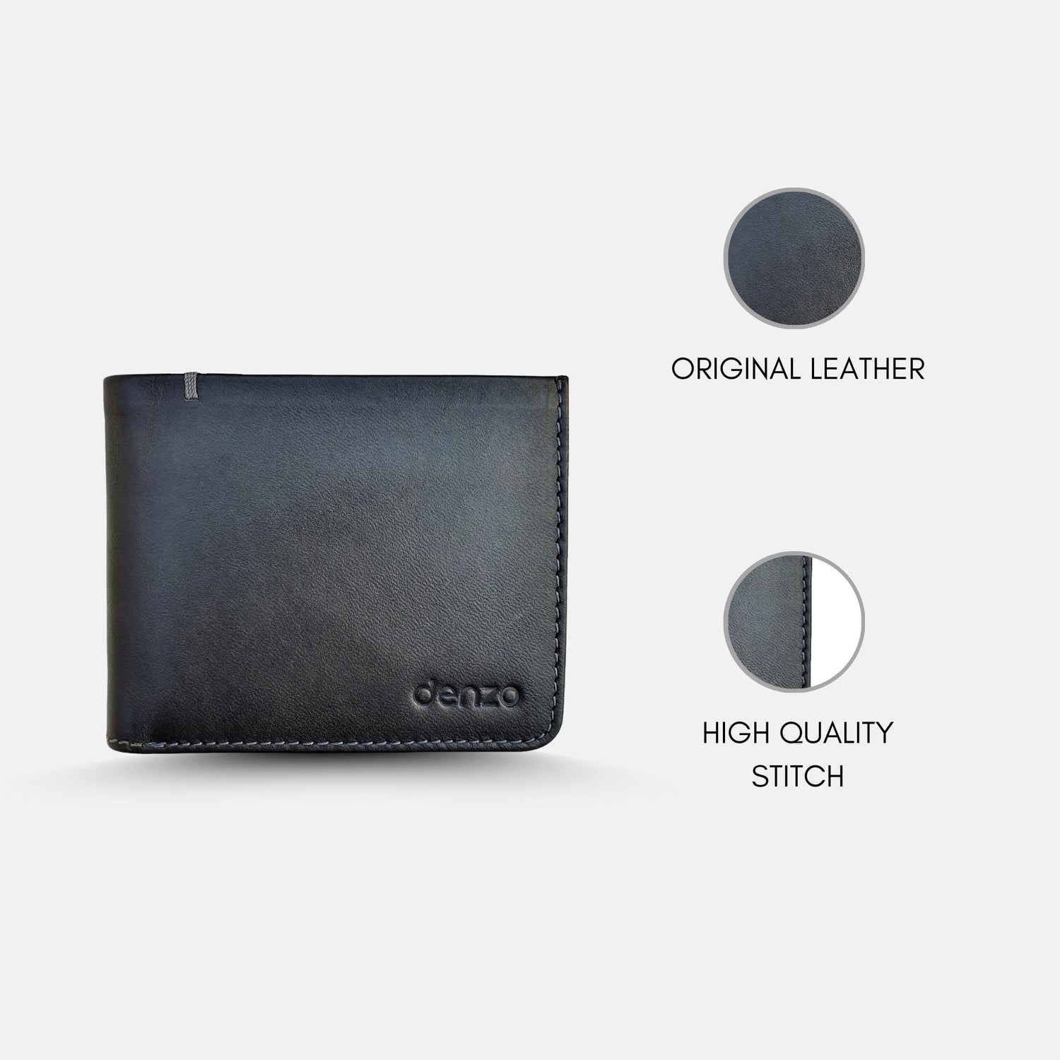 Raven Leather Wallet Black