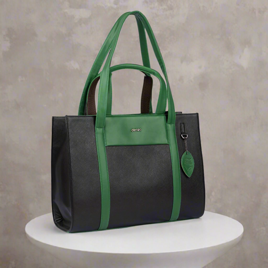 Lady Leader Tote Bag ( Green And Black )