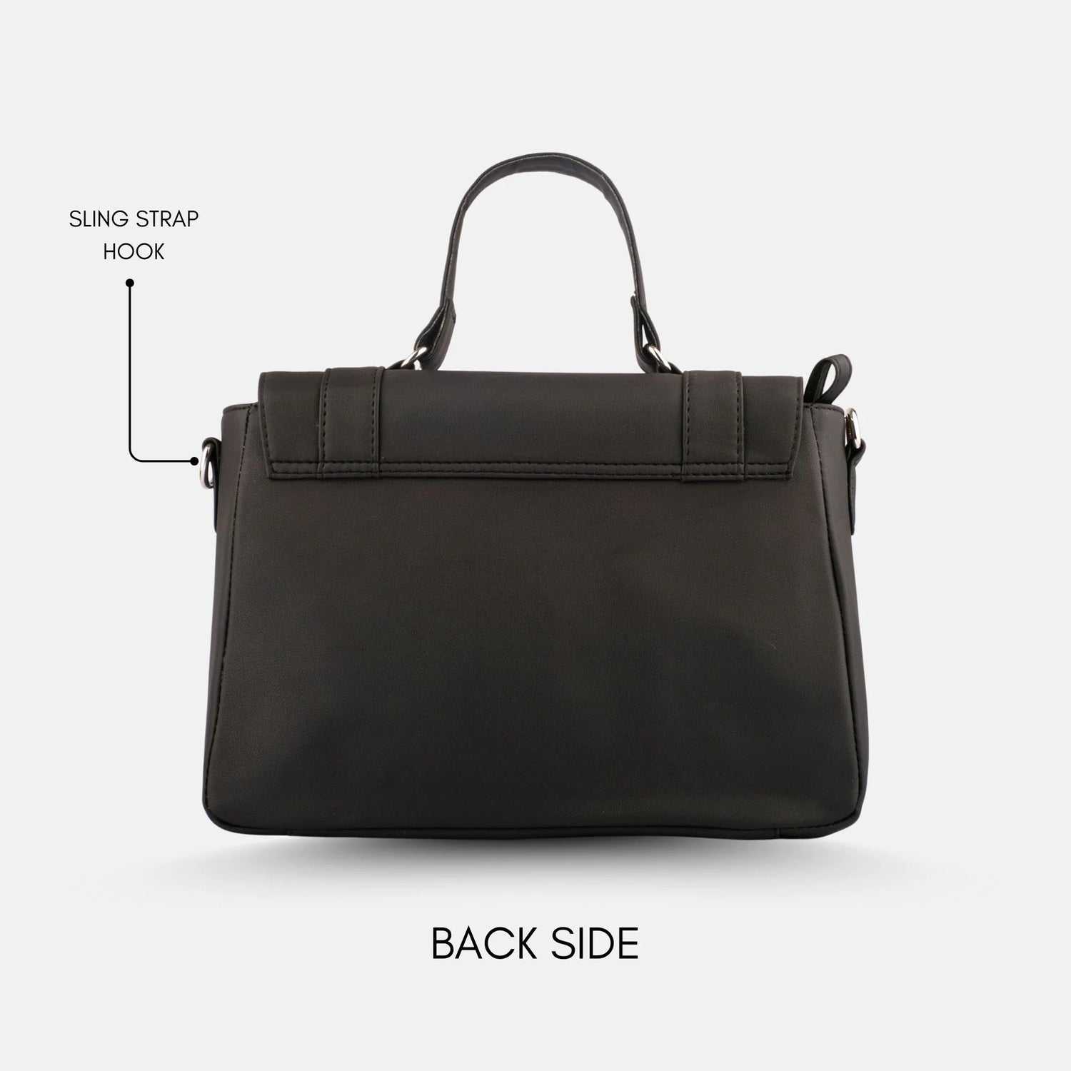 Imperial Black Handbag with Sling