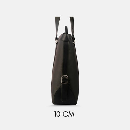 LadyBoss Black Office Tote Bag