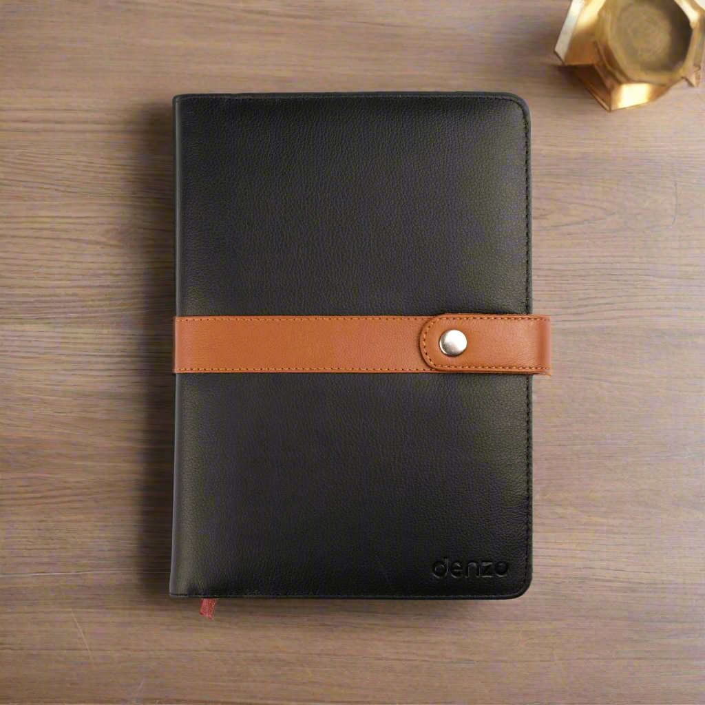 Black and Tan Leather Journal