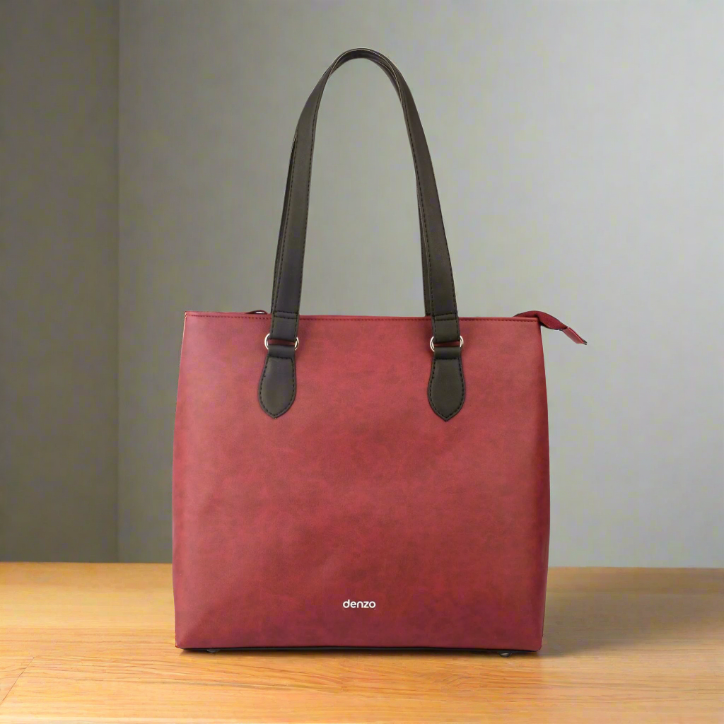 Ladylike Tote Bag (Black &amp; Red)